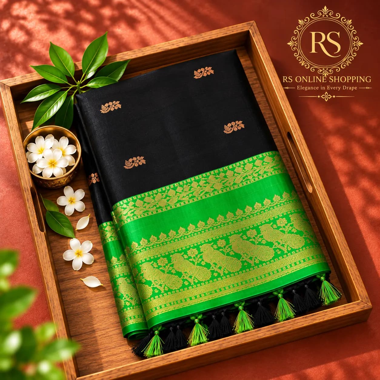 Kalyani Cotton Sarees(Black)