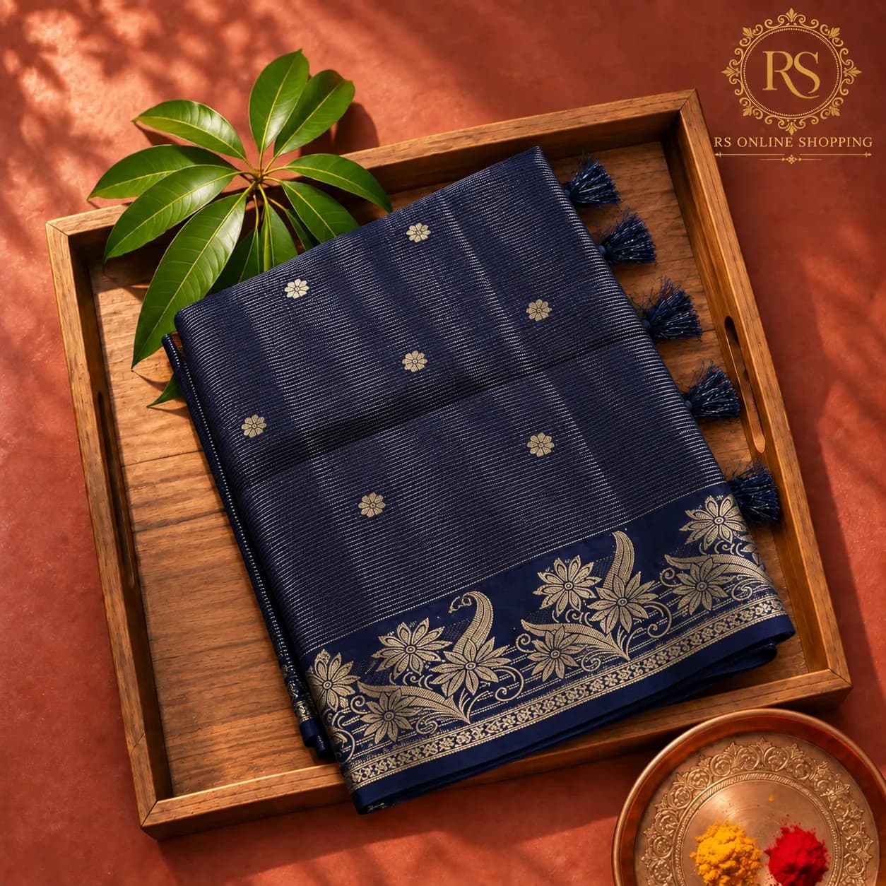 tussar silk vira Oosi full zari rich pallu